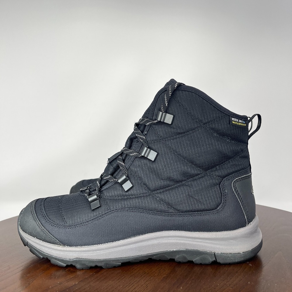 Keen Terradora II Mid Ankle‎ Boots Womens 9.5 Black Waterproof Hiking 1023849